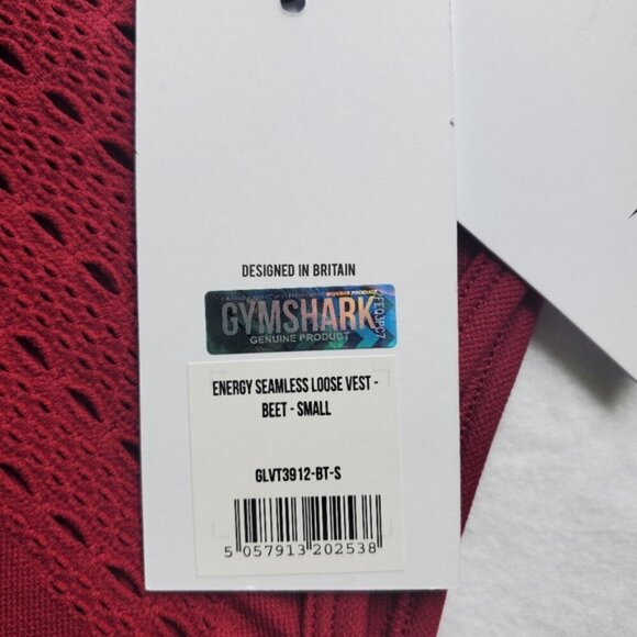 Gymshark Energy Seamless Loose Vest in Beet Size Small - Picture 5 of 10